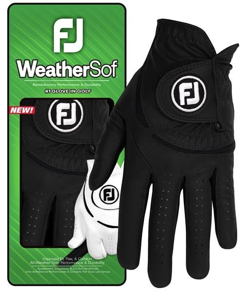 FootJoy WeatherSof pánská golfová rukavice, černá
