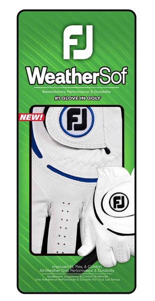 FootJoy WeatherSof pánská golfová rukavice, bílo/modrá