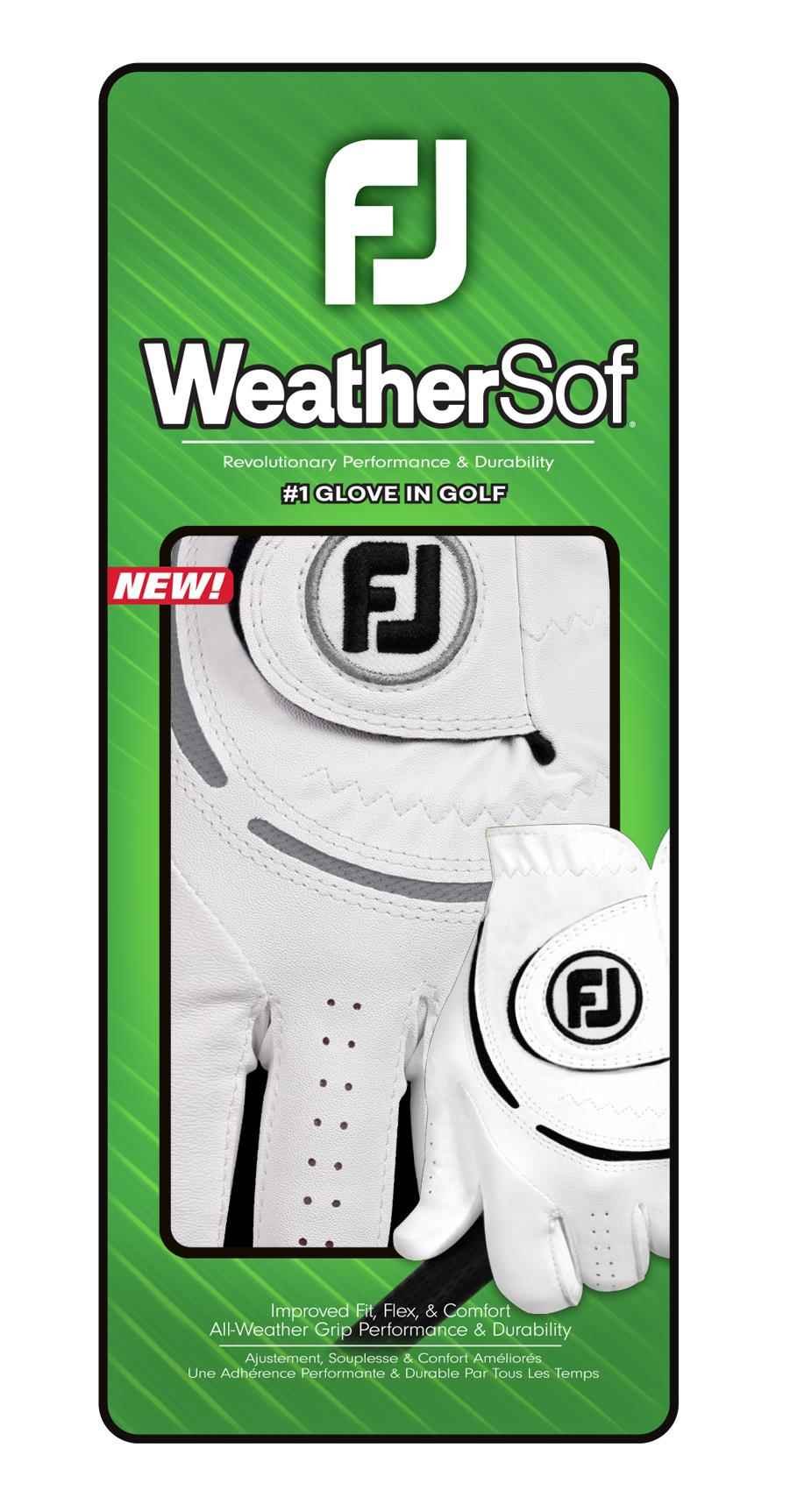 FootJoy WeatherSof pánská golfová rukavice, bílo/šedá