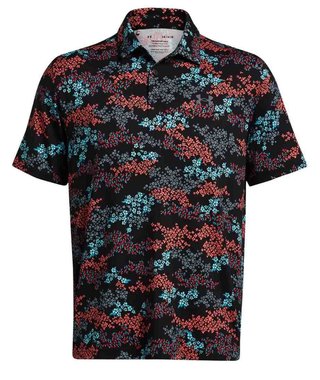Under Armour Playoff 3.0 Printed pánské polo, černé