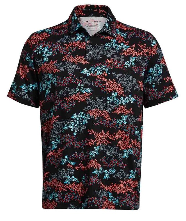 Under Armour Playoff 3.0 Printed pánské polo, černé