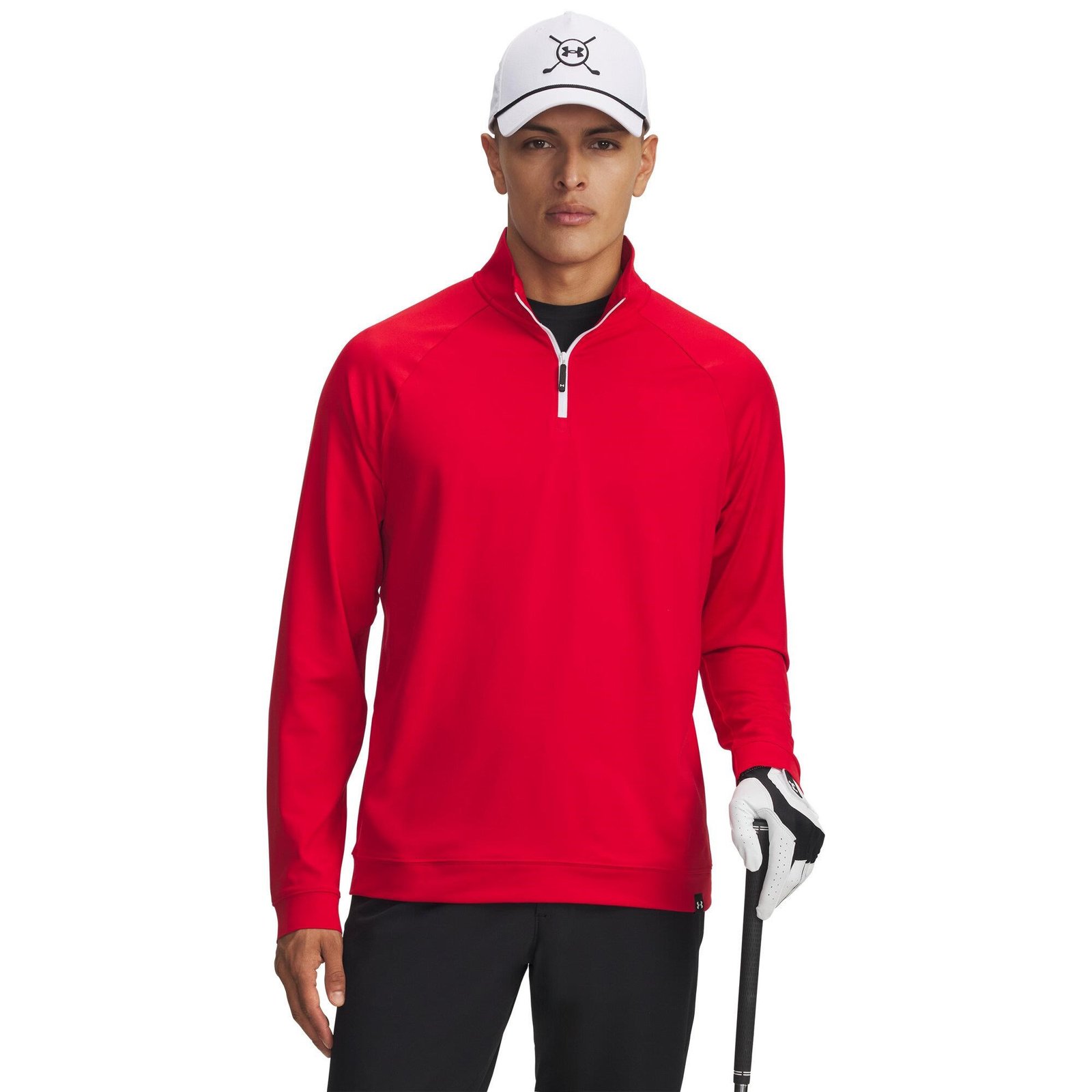 Under Armour Midlayer QZ LB pánská mikina, červená
