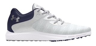Under Armour Charged Breathe 2 Knit SL Damen Golfschuhe, grau/dunkelblau/silber