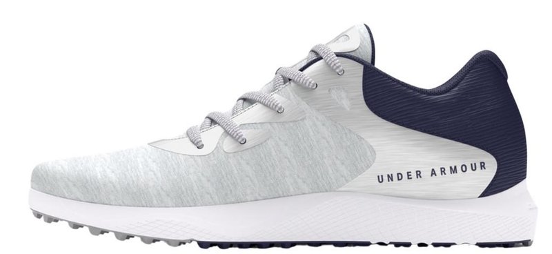 Under Armour Charged Breathe 2 Knit SL Damen Golfschuhe, grau/dunkelblau/silber