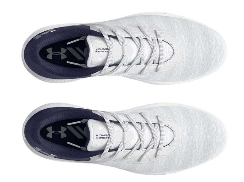Under Armour Charged Breathe 2 Knit SL Damen Golfschuhe, grau/dunkelblau/silber