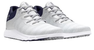 Under Armour Charged Breathe 2 Knit SL Damen Golfschuhe, grau/dunkelblau/silber