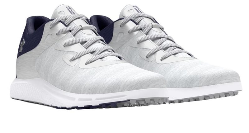 Under Armour Charged Breathe 2 Knit SL Damen Golfschuhe, grau/dunkelblau/silber