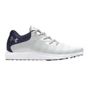 Under Armour Charged Breathe 2 Knit SL dámské golfové boty, šedo/tmavě modro/stříbrné