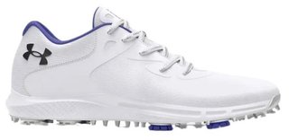 Under Armour Charged Breathe 2 dámské golfové boty, white/starlight/metallic silver