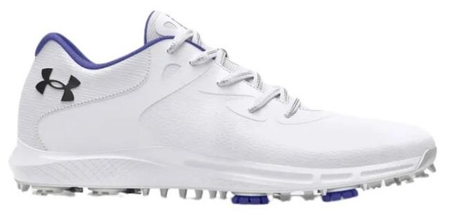 Under Armour Charged Breathe 2 dámské golfové boty, white/starlight/metallic silver