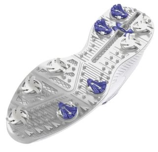 Under Armour Charged Breathe 2 dámské golfové boty, white/starlight/metallic silver