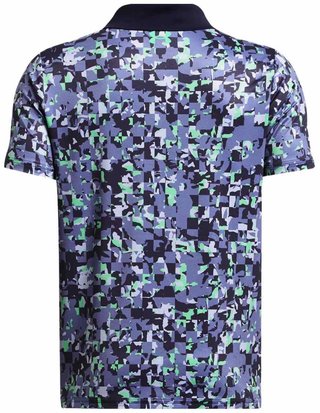 Under Armour Matchplay Printed dětské polo, starlight/vapor green