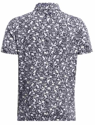 Under Armour Playoff Printed dětské polo, midnight navy/white