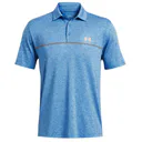 Under Armour Playoff 3.0 Printed pánské polo, photon blue/nova orange/midnight navy