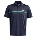 Under Armour Playoff 3.0 Stripe pánské polo, midnight navy/vapor green