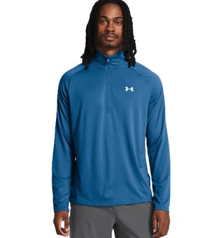 Under Armour Tech 2.0 pánské tričko s dlouhým rukávem, modré