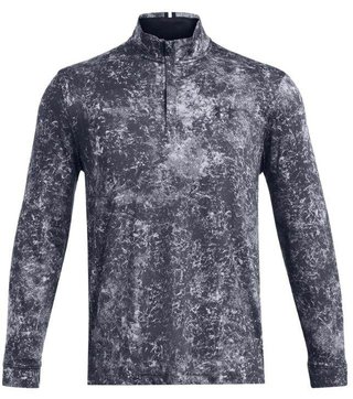 Under Armour Playoff Printed 1/4 Zip pánská mikina, downpour gray/midnight navy