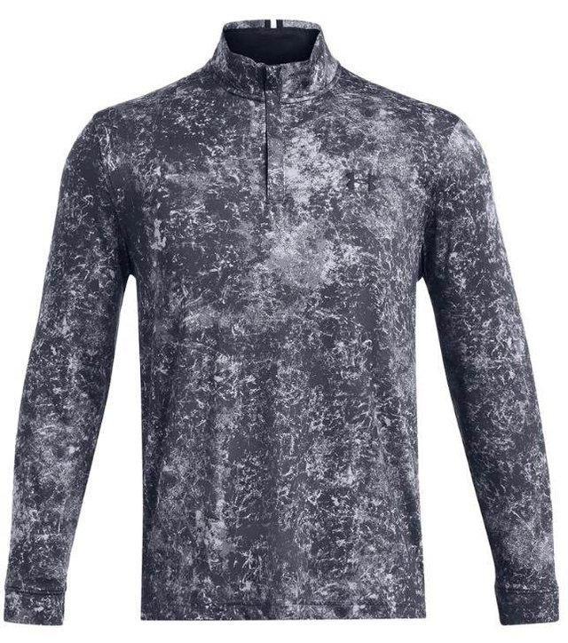 Under Armour Playoff Printed 1/4 Zip pánská mikina, downpour gray/midnight navy