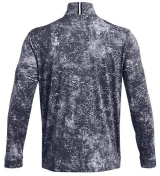 Under Armour Playoff Printed 1/4 Zip pánská mikina, downpour gray/midnight navy