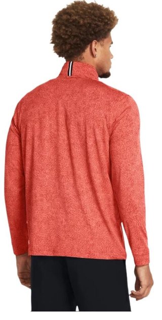 Under Armour Playoff Printed 1/4 Zip pánská mikina, coho/red solstice/black