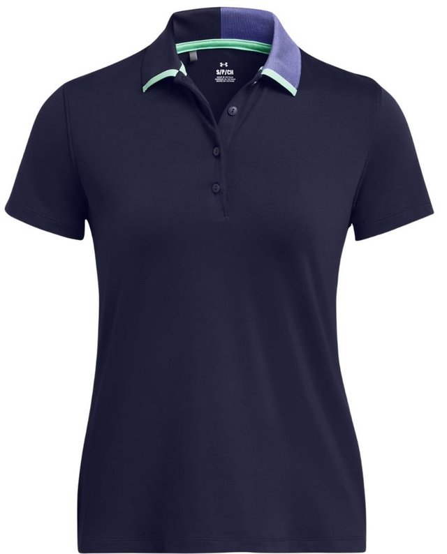 Under Armour Playoff Pitch dámské polo, midnight navy/starlight