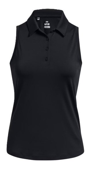 Under Armour Playoff Sleeveless dámské polo, černo/šedé