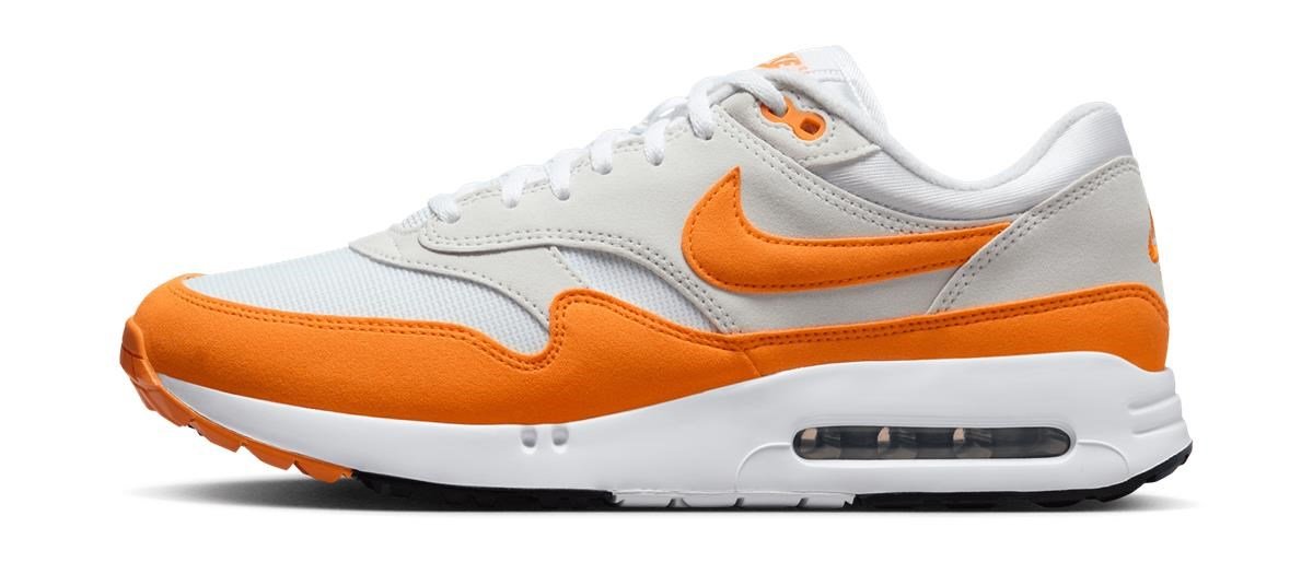 Nike AIR MAX 1 '86 OG G pánské golfové boty, bílo/oranžové