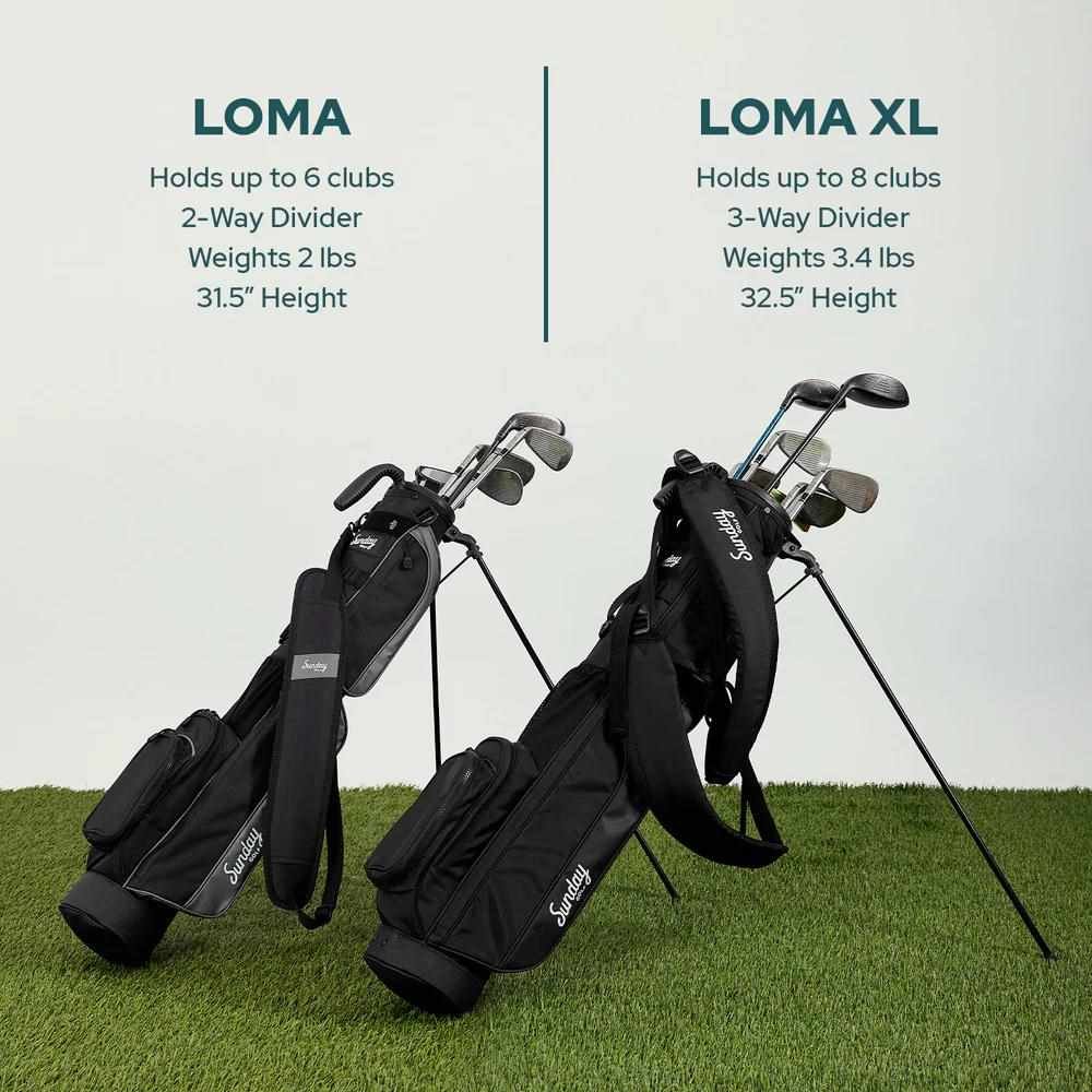 Sunday Golf Loma XL carry bag, midnight green
