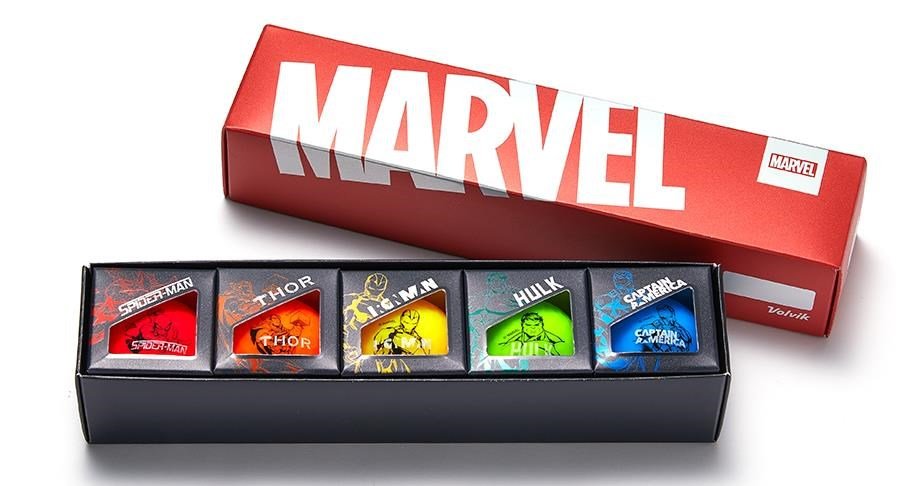 Volvik VIVID MARVEL CHARACTERS golfové míčky, 5ks