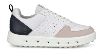 Ecco Street 720 pánské golfové boty, bílo/černo/béžové