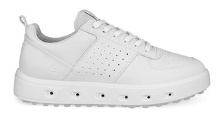 Ecco Street 720 dámské kožené Gore-Tex golfové boty, bílé