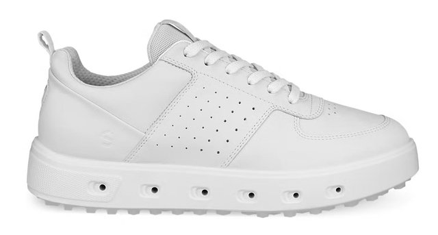 Ecco Street 720 dámské kožené Gore-Tex golfové boty, bílé