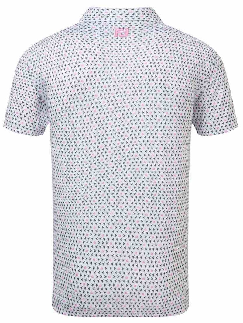 FootJoy Flying Wasp Pint Lisle pánské polo, bílé