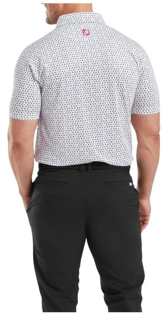 FootJoy Flying Wasp Pint Lisle pánské polo, bílé