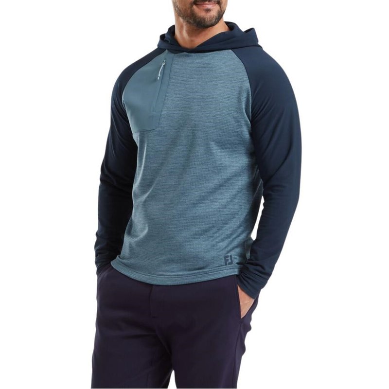FootJoy ThermoSeries Pullover Hoodies pánská mikina, modrá