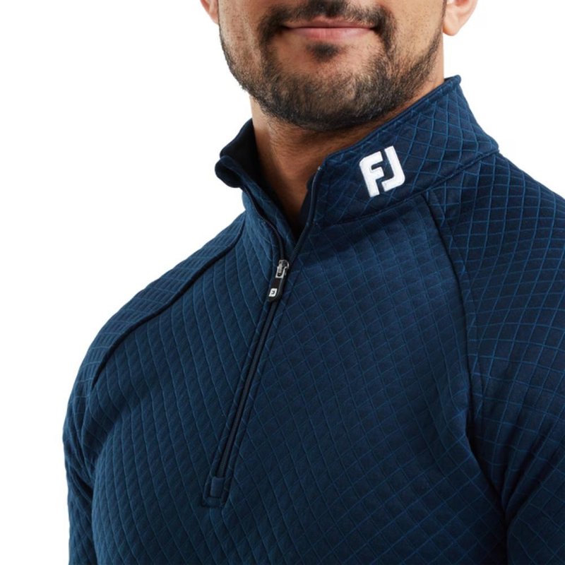 FootJoy Jacquard Thermal Chill-Out pánská mikina, modrá