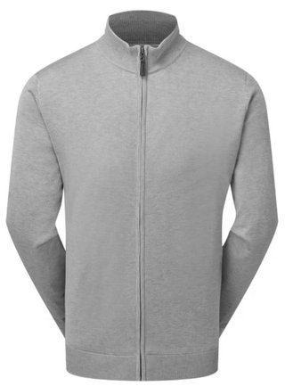FootJoy Drirelease Full-Zip Lined pánský svetr, šedý