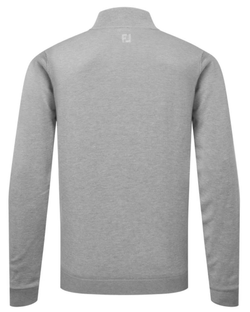 FootJoy Drirelease Full-Zip Lined pánský svetr, šedý