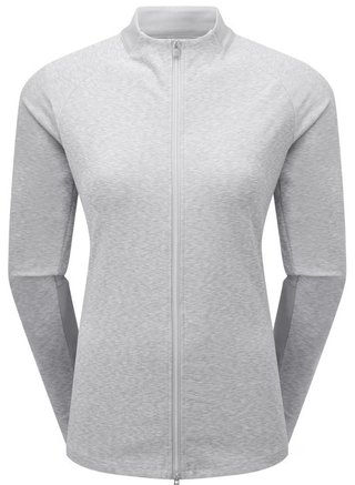 Footjoy Full-Zip Space Dye Thermal Midlayer dámská mikina, šedá