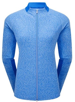 Footjoy Full-Zip Space Dye Thermal Midlayer dámská mikina, blue/aqua