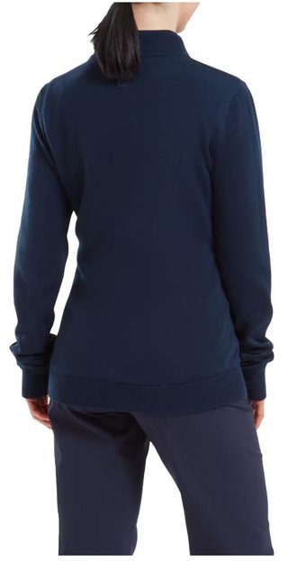 FootJoy Drirelease Full-Zip Lined dámský svetr, modrý