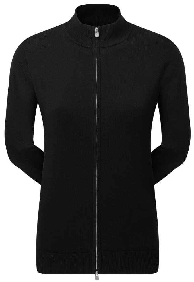 FootJoy Drirelease Full-Zip Lined dámský svetr, černý