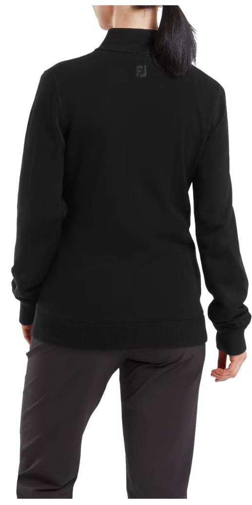 FootJoy Drirelease Full-Zip Lined dámský svetr, černý