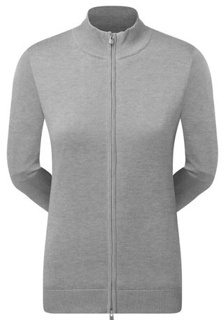 FootJoy Drirelease Full-Zip Lined dámský svetr, šedý