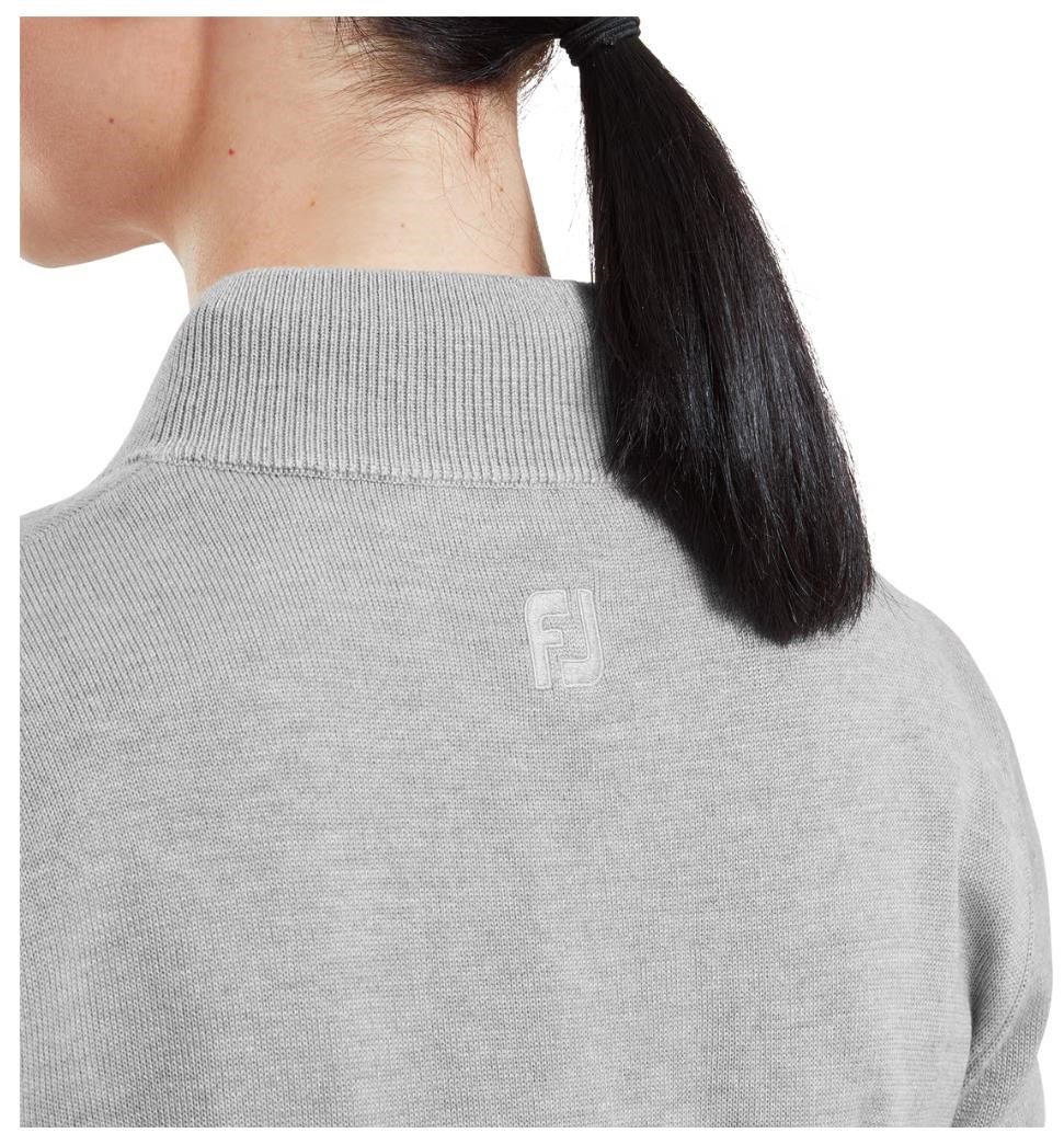FootJoy Drirelease Full-Zip Lined dámský svetr, šedý