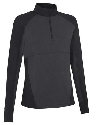 Callaway Lightweight Knit Heathered 1/4 Zip dámská mikina, ebony heather