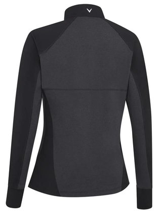 Callaway Lightweight Knit Heathered 1/4 Zip dámská mikina, ebony heather