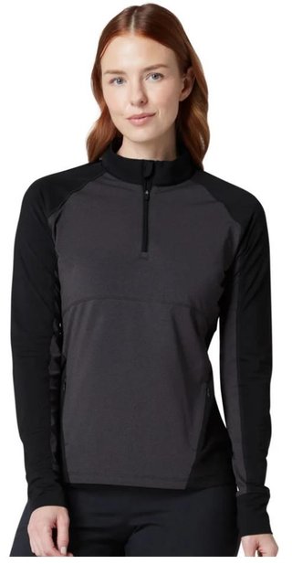 Callaway Lightweight Knit Heathered 1/4 Zip dámská mikina, ebony heather
