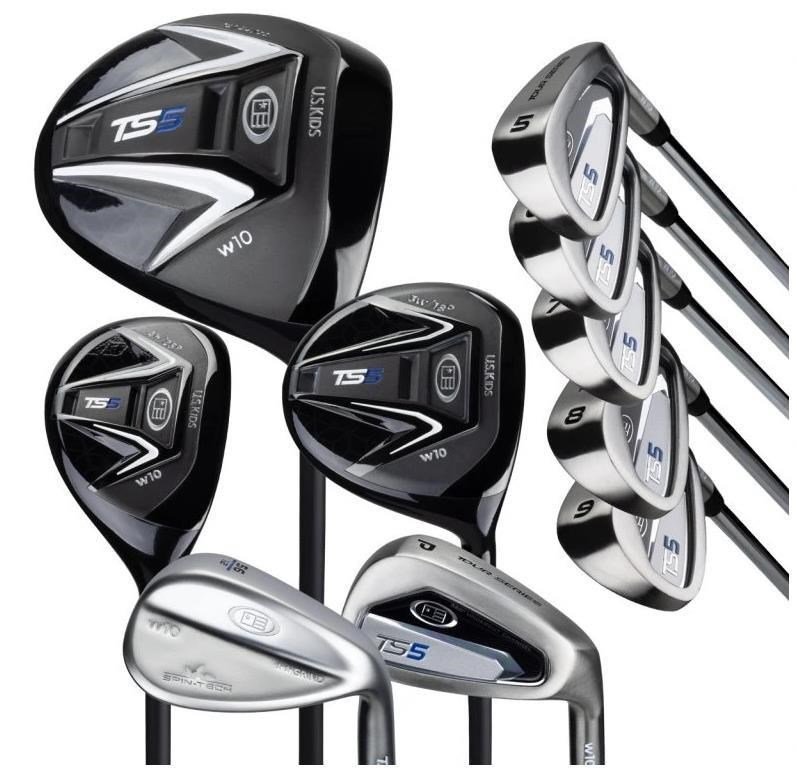 U.S. Kids Golf TS5-57 (145cm) 10-Club dětský golfový set, grafit