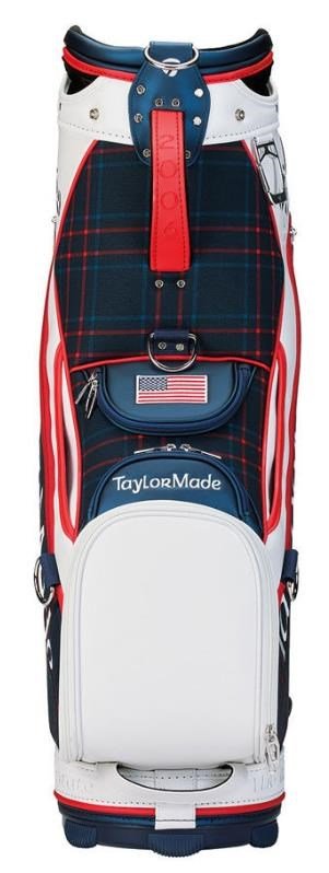 TaylorMade Patriotic Plaid staff bag, červeno/bílo/modrý